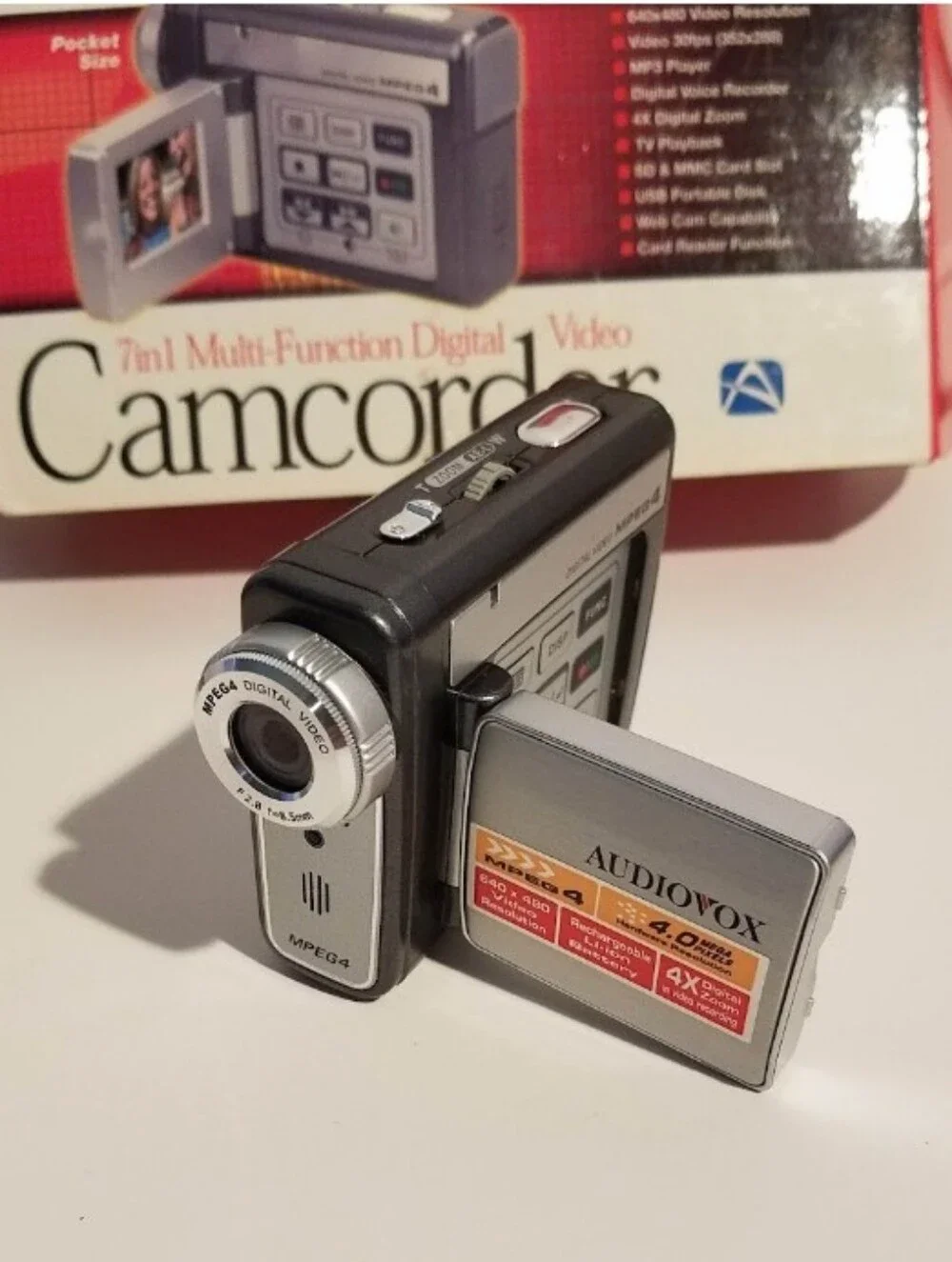 Audiovox Mini 7-in-1 Multi-Function Digital Camcorder Pocket Size
